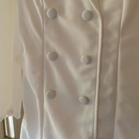 BRAND NEW BOUTIQUE WHITE BLAZER LONG SLEEVE DRESS SIZE SMALL - Picture 3 of 4